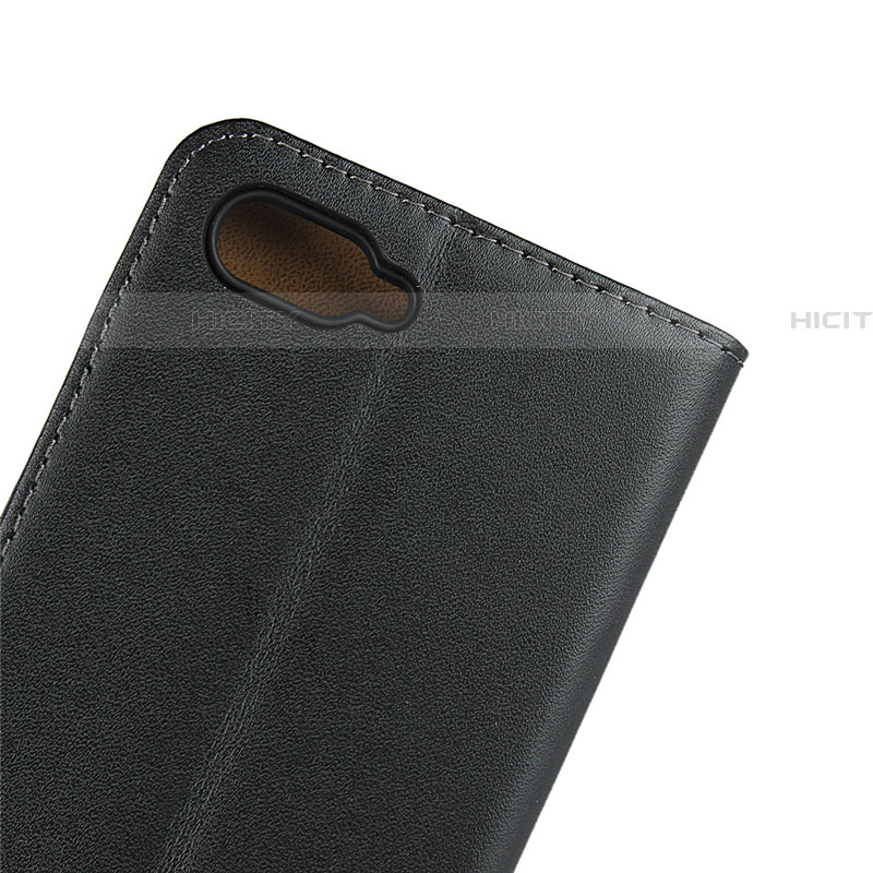 Handytasche Stand Schutzhülle Leder L01 für Oppo RX17 Neo Schwarz