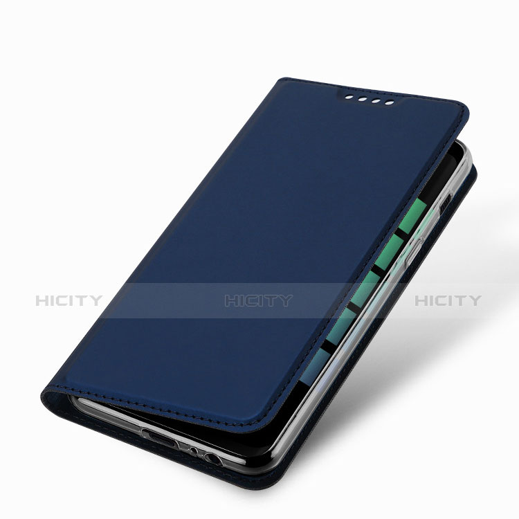 Handytasche Stand Schutzhülle Leder L01 für Samsung Galaxy A5 (2018) A530F Blau