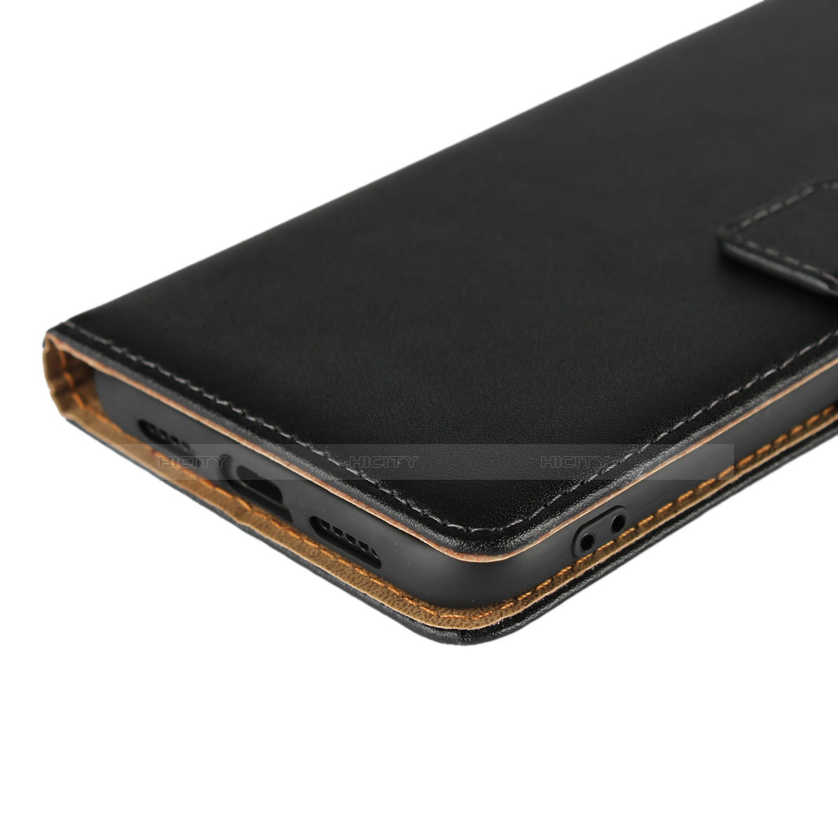 Handytasche Stand Schutzhülle Leder L01 für Xiaomi Mi 8 Schwarz groß