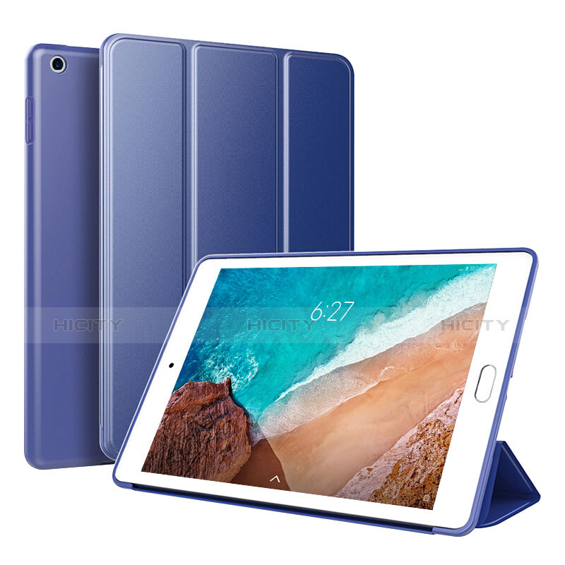 Handytasche Stand Schutzhülle Leder L01 für Xiaomi Mi Pad 4 Blau