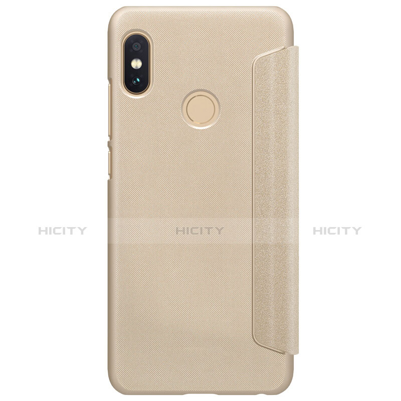 Handytasche Stand Schutzhülle Leder L01 für Xiaomi Redmi Note 5 Gold