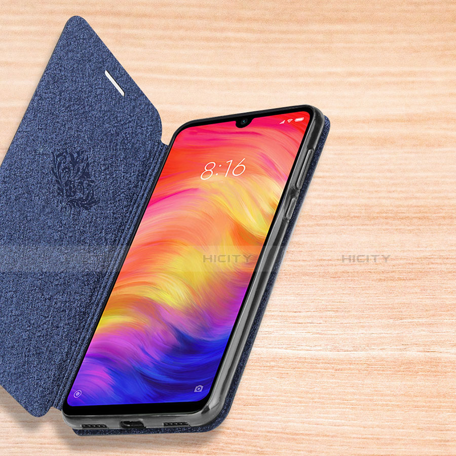 Handytasche Stand Schutzhülle Leder L01 für Xiaomi Redmi Note 7 groß