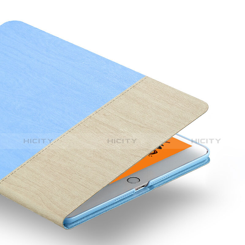 Handytasche Stand Schutzhülle Leder L02 für Apple iPad Mini 5 (2019) Hellblau