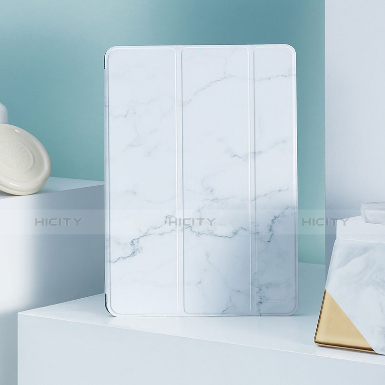 Handytasche Stand Schutzhülle Leder L02 für Apple iPad New Air (2019) 10.5 Weiß