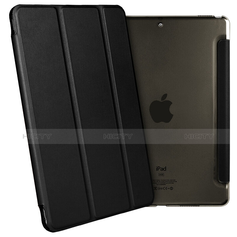 Handytasche Stand Schutzhülle Leder L02 für Apple iPad Pro 10.5 Schwarz