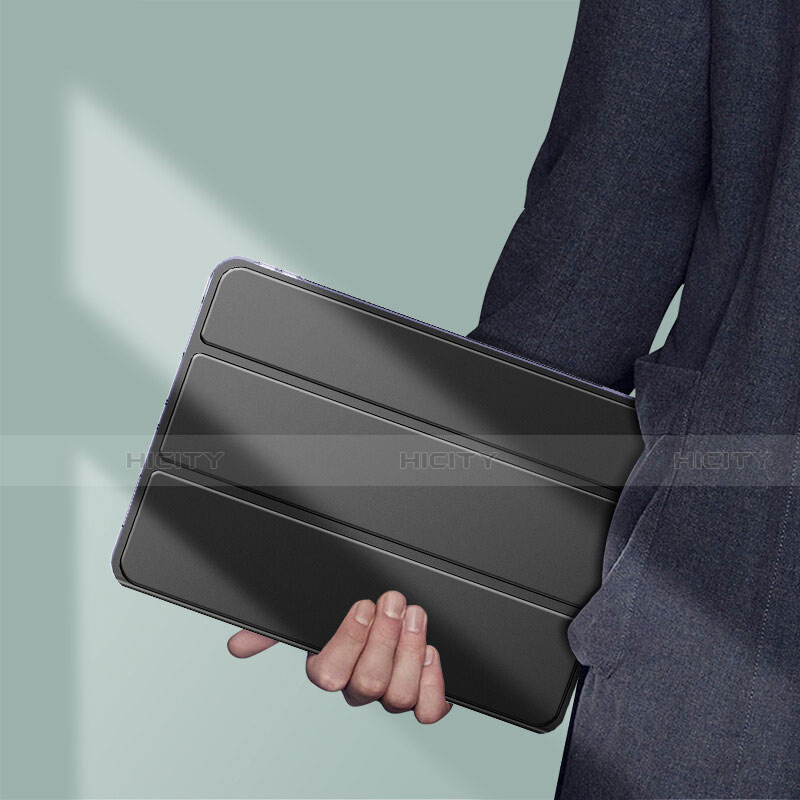 Handytasche Stand Schutzhülle Leder L02 für Apple iPad Pro 11 (2021) Schwarz