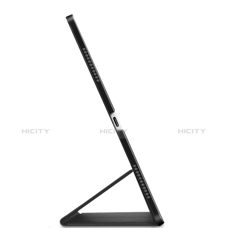 Handytasche Stand Schutzhülle Leder L02 für Apple iPad Pro 12.9 (2018) Schwarz