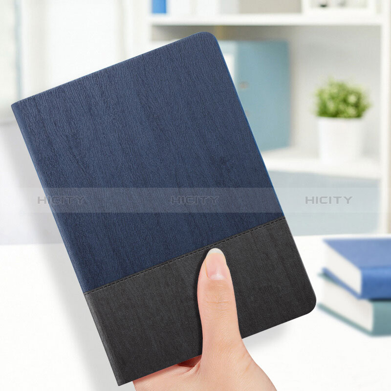 Handytasche Stand Schutzhülle Leder L02 für Apple New iPad 9.7 (2018) Blau