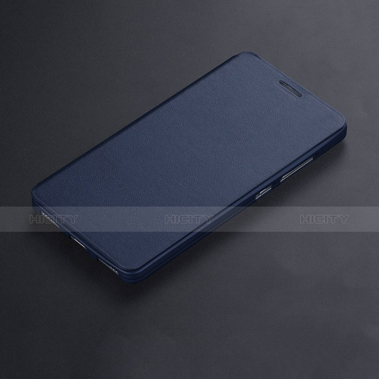 Handytasche Stand Schutzhülle Leder L02 für Huawei Honor 7 Blau