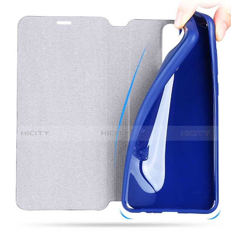 Handytasche Stand Schutzhülle Leder L02 für Huawei Maimang 6 Blau