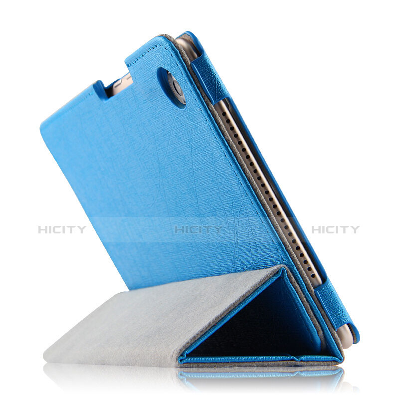 Handytasche Stand Schutzhülle Leder L02 für Huawei MediaPad M5 8.4 SHT-AL09 SHT-W09 Blau groß