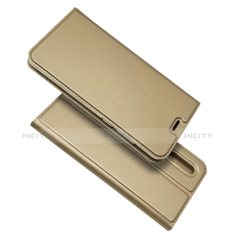 Handytasche Stand Schutzhülle Leder L02 für Huawei P30 Gold