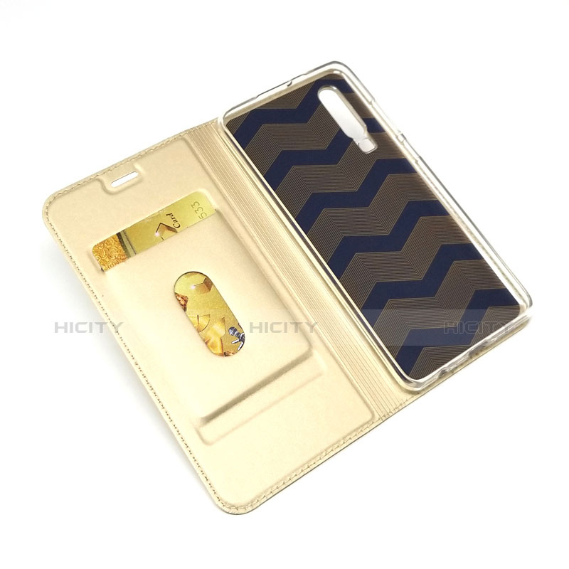 Handytasche Stand Schutzhülle Leder L02 für Huawei P30 Gold