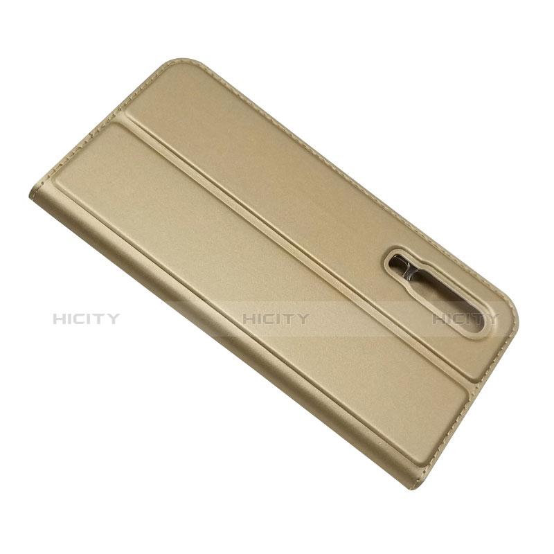 Handytasche Stand Schutzhülle Leder L02 für Huawei P30 Gold