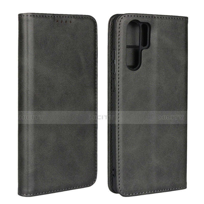 Handytasche Stand Schutzhülle Leder L02 für Huawei P30 Pro New Edition Schwarz