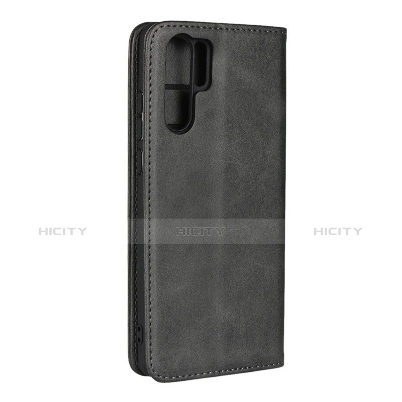 Handytasche Stand Schutzhülle Leder L02 für Huawei P30 Pro New Edition Schwarz