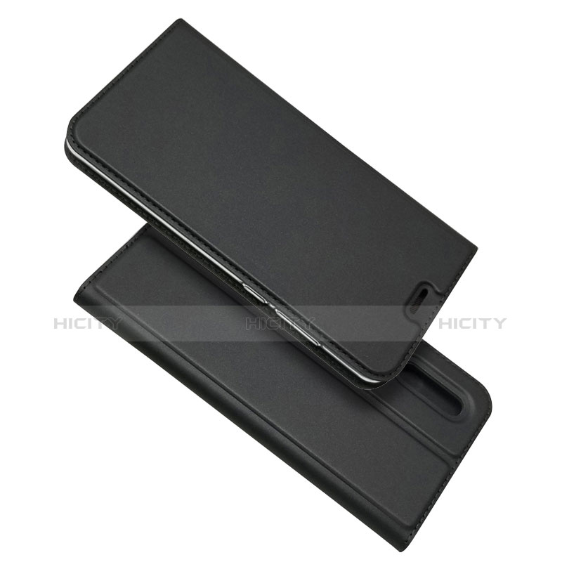 Handytasche Stand Schutzhülle Leder L02 für Huawei P30 Schwarz