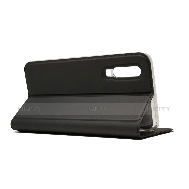 Handytasche Stand Schutzhülle Leder L02 für Huawei P30 Schwarz