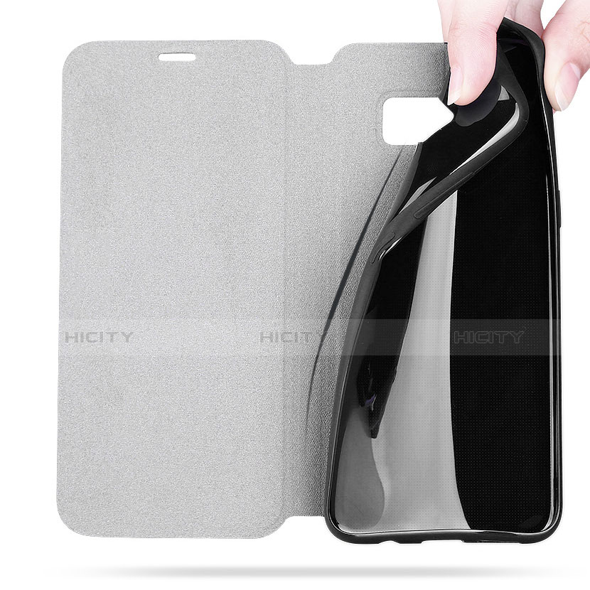 Handytasche Stand Schutzhülle Leder L02 für Samsung Galaxy S8 Schwarz