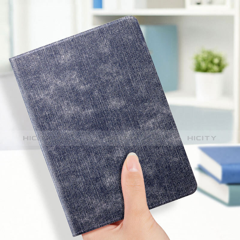 Handytasche Stand Schutzhülle Leder L03 für Apple New iPad 9.7 (2017) Blau