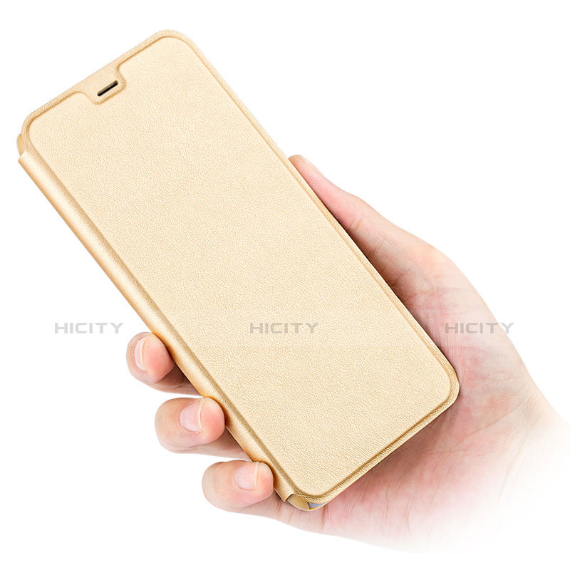 Handytasche Stand Schutzhülle Leder L03 für Huawei GR5 (2017) Gold