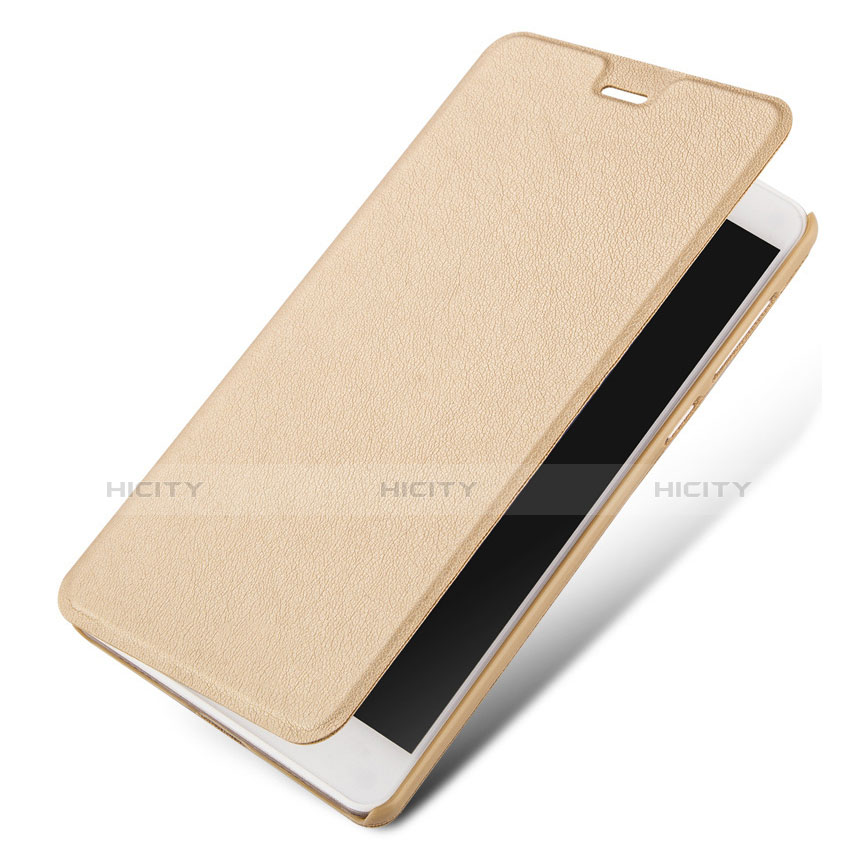 Handytasche Stand Schutzhülle Leder L03 für Huawei Honor 6X Gold