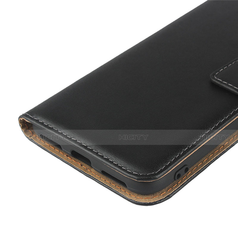 Handytasche Stand Schutzhülle Leder L03 für Huawei Y7 Pro (2019) Schwarz