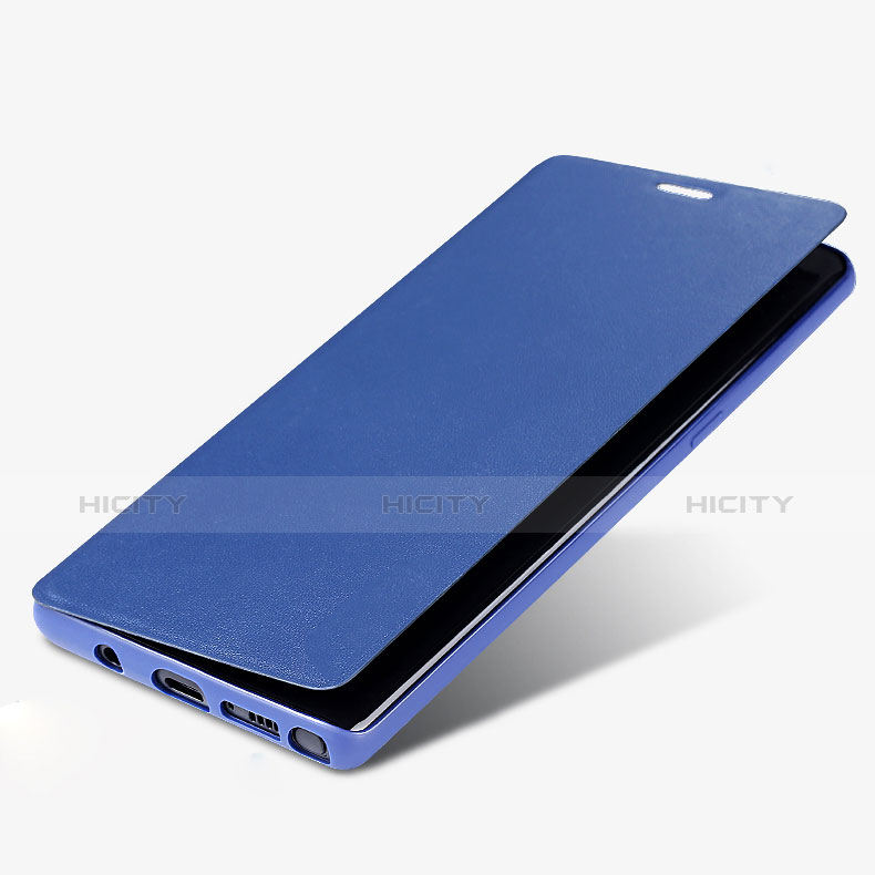 Handytasche Stand Schutzhülle Leder L03 für Samsung Galaxy Note 8 Duos N950F Blau