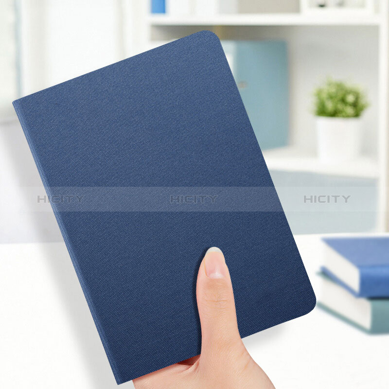 Handytasche Stand Schutzhülle Leder L04 für Apple New iPad 9.7 (2018) Blau