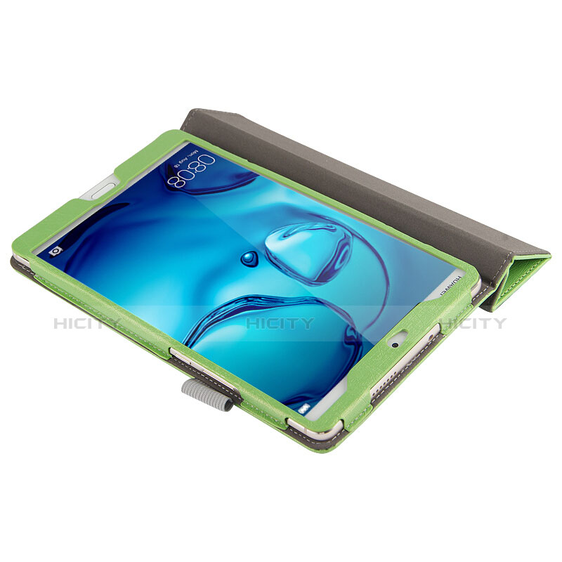 Handytasche Stand Schutzhülle Leder L04 für Huawei Mediapad M3 8.4 BTV-DL09 BTV-W09 Grün