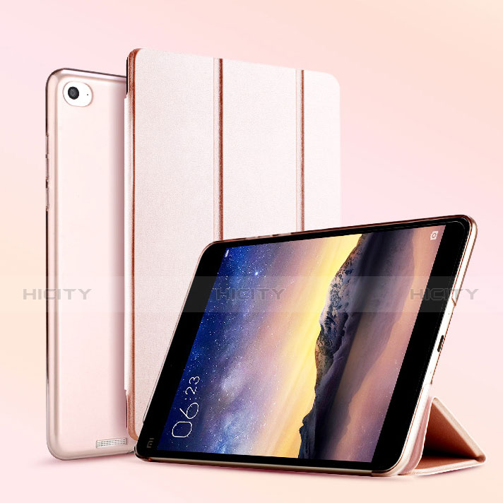 Handytasche Stand Schutzhülle Leder L04 für Xiaomi Mi Pad 2 Rosegold