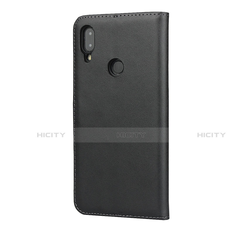 Handytasche Stand Schutzhülle Leder L04 für Xiaomi Redmi Note 7 Schwarz