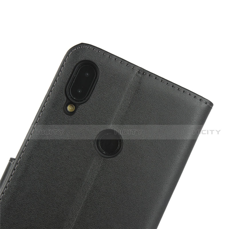 Handytasche Stand Schutzhülle Leder L04 für Xiaomi Redmi Note 7 Schwarz