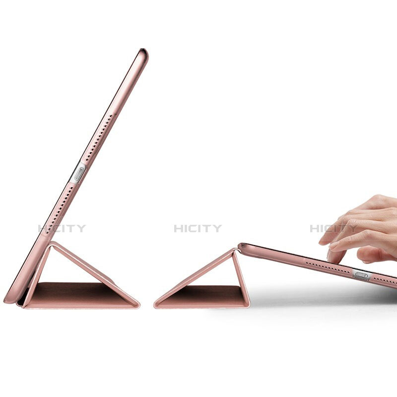 Handytasche Stand Schutzhülle Leder L05 für Apple iPad Mini 4 Rosegold