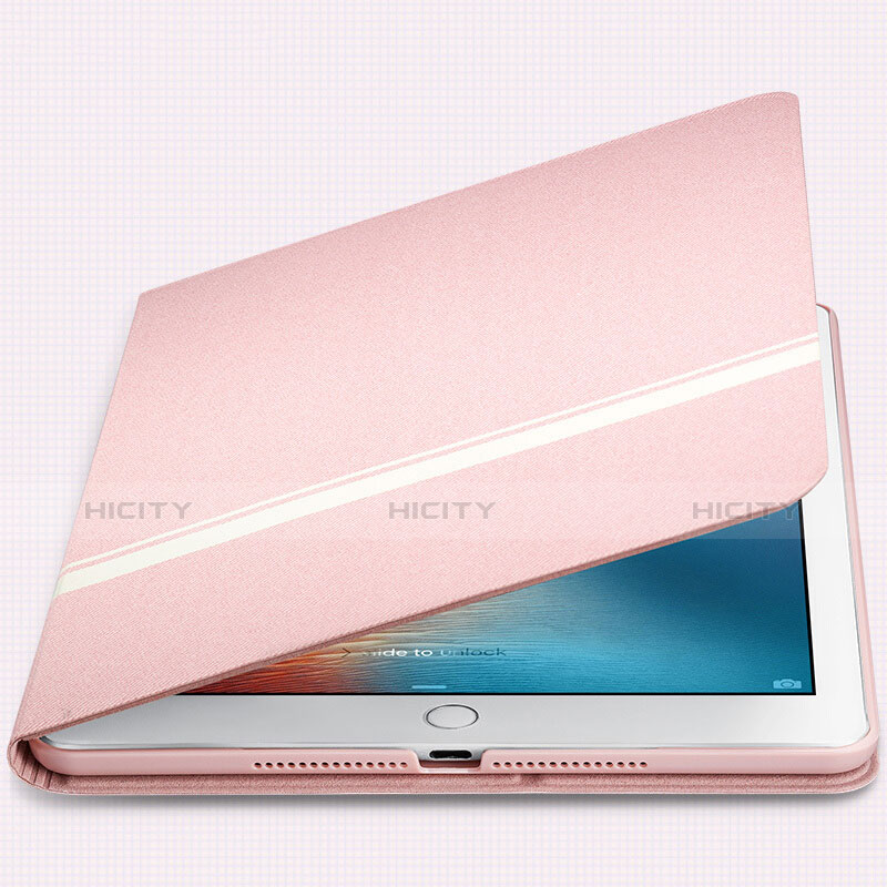 Handytasche Stand Schutzhülle Leder L05 für Apple New iPad 9.7 (2017) Rosa Plus