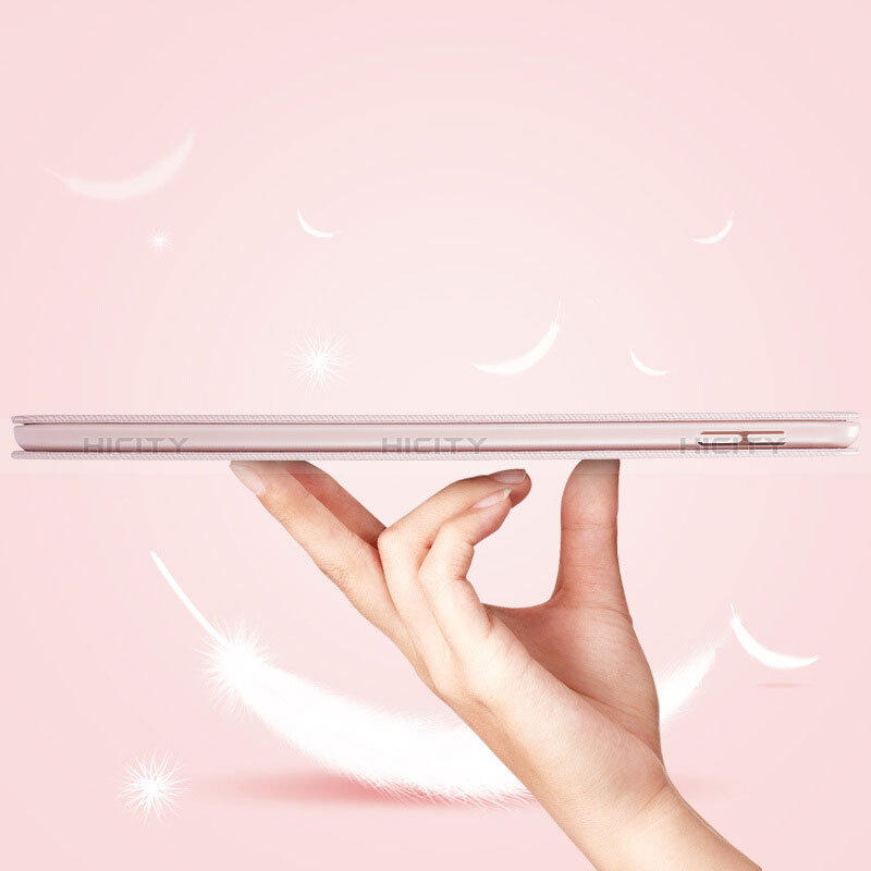 Handytasche Stand Schutzhülle Leder L05 für Apple New iPad 9.7 (2018) Rosa