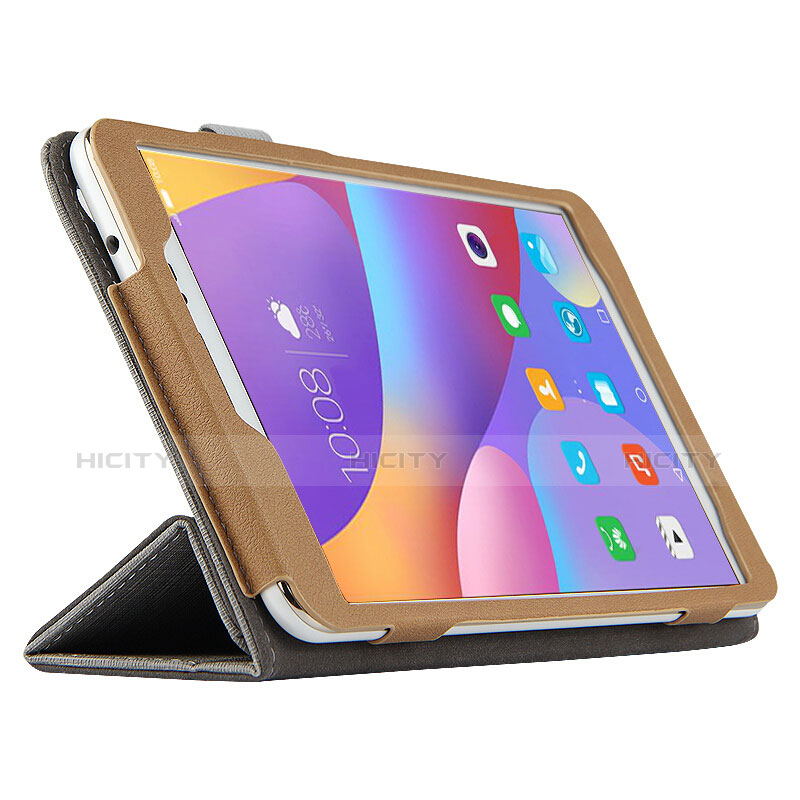 Handytasche Stand Schutzhülle Leder L05 für Huawei Honor Pad 2 Grau