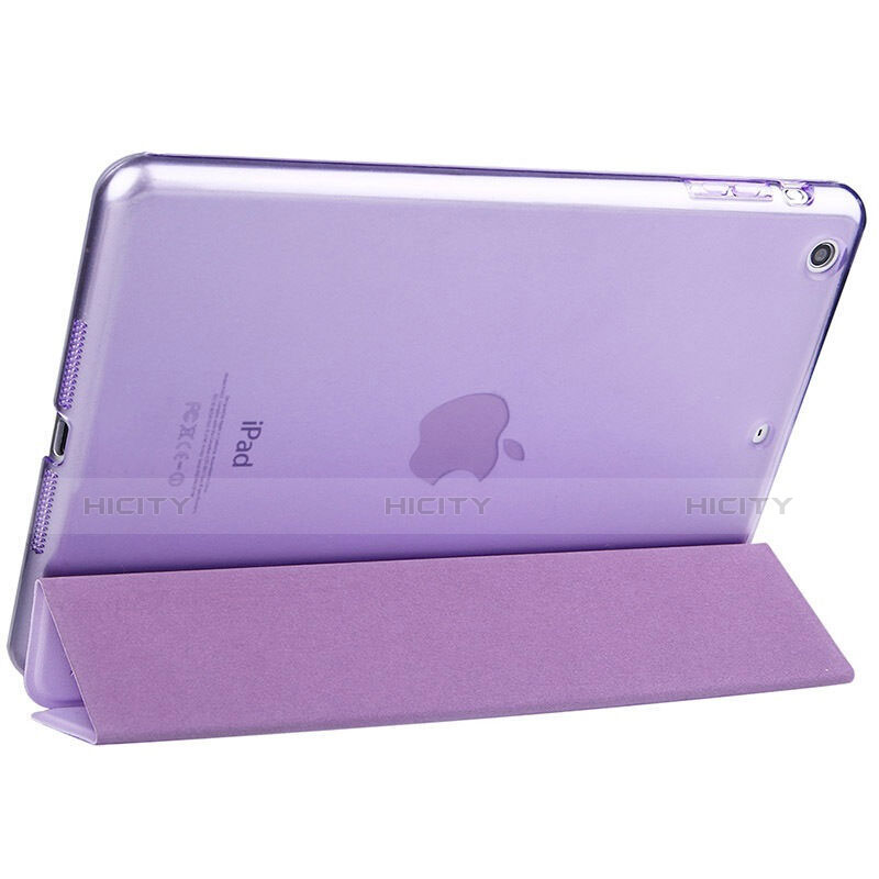 Handytasche Stand Schutzhülle Leder L06 für Apple iPad Mini 2 Violett