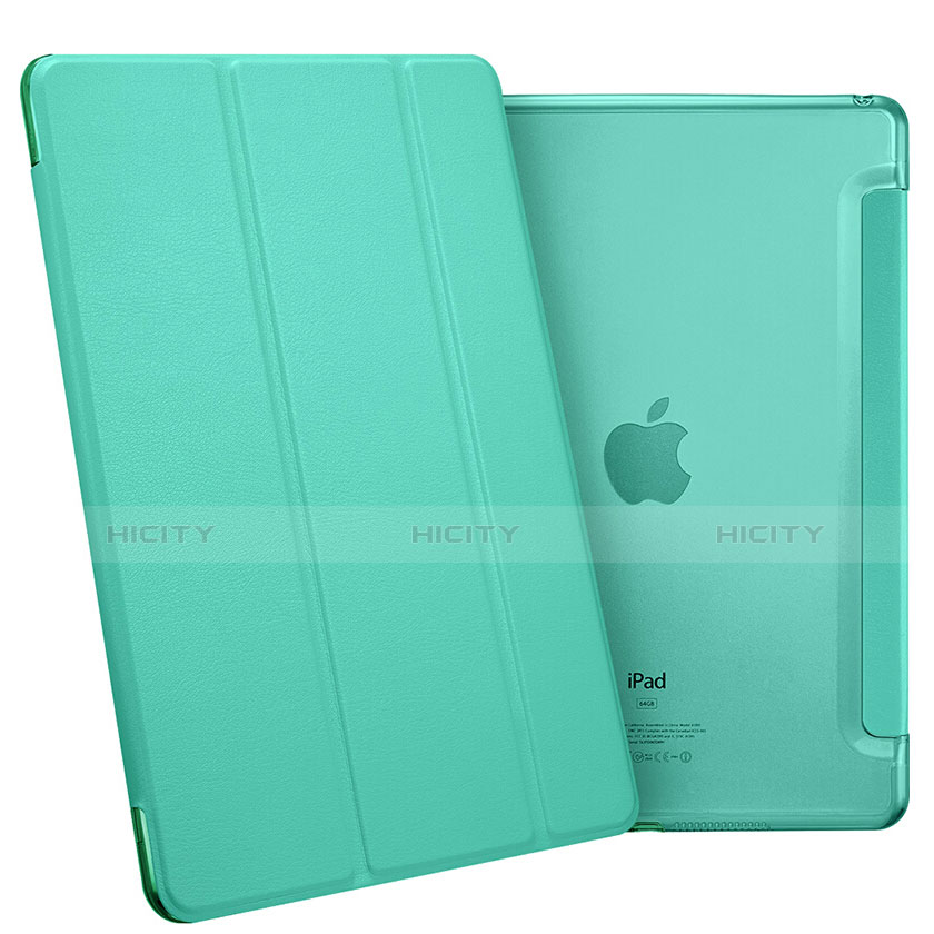 Handytasche Stand Schutzhülle Leder L06 für Apple iPad Mini 4 Grün groß