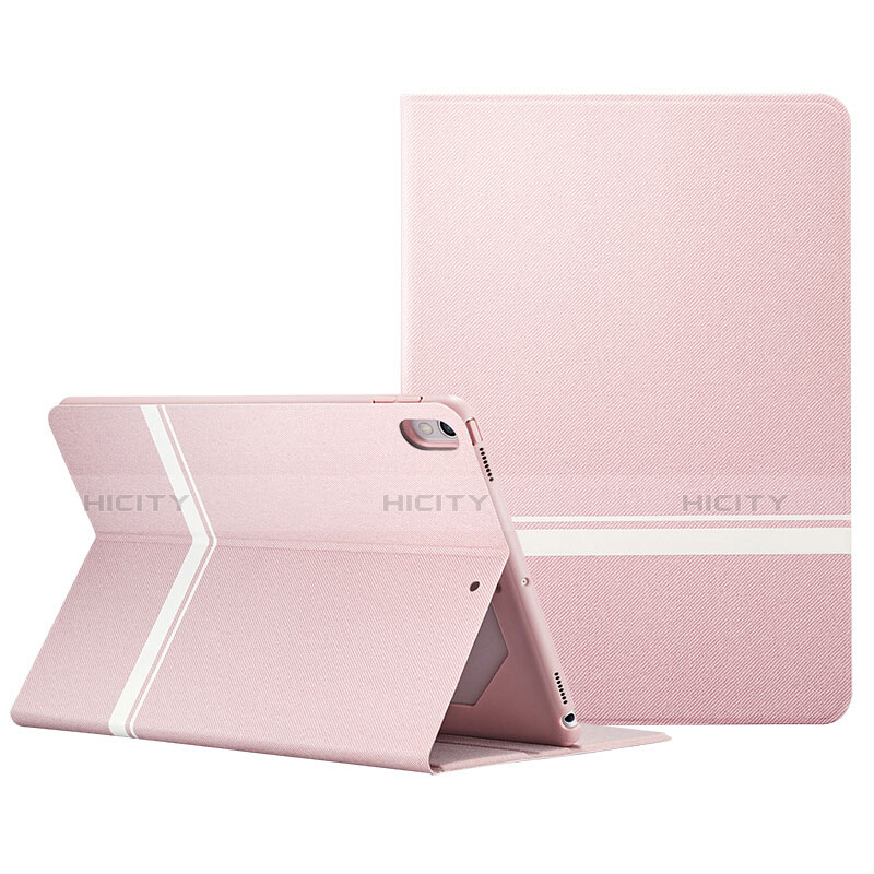 Handytasche Stand Schutzhülle Leder L06 für Apple iPad Pro 10.5 Rosa