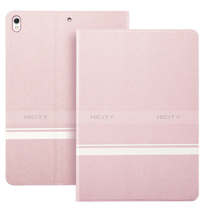 Handytasche Stand Schutzhülle Leder L06 für Apple iPad Pro 10.5 Rosa