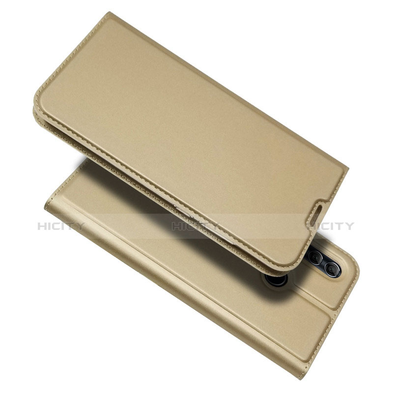 Handytasche Stand Schutzhülle Leder L06 für Huawei Honor 10 Lite Gold