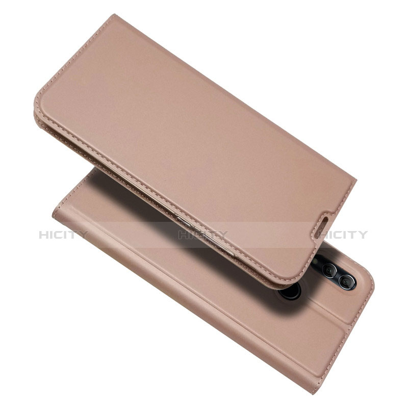 Handytasche Stand Schutzhülle Leder L06 für Huawei Honor 10 Lite Rosegold