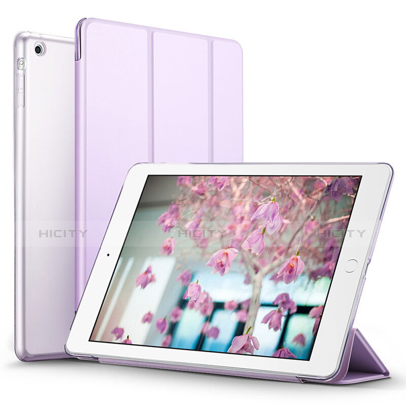 Handytasche Stand Schutzhülle Leder L07 für Apple iPad Mini 3 Violett