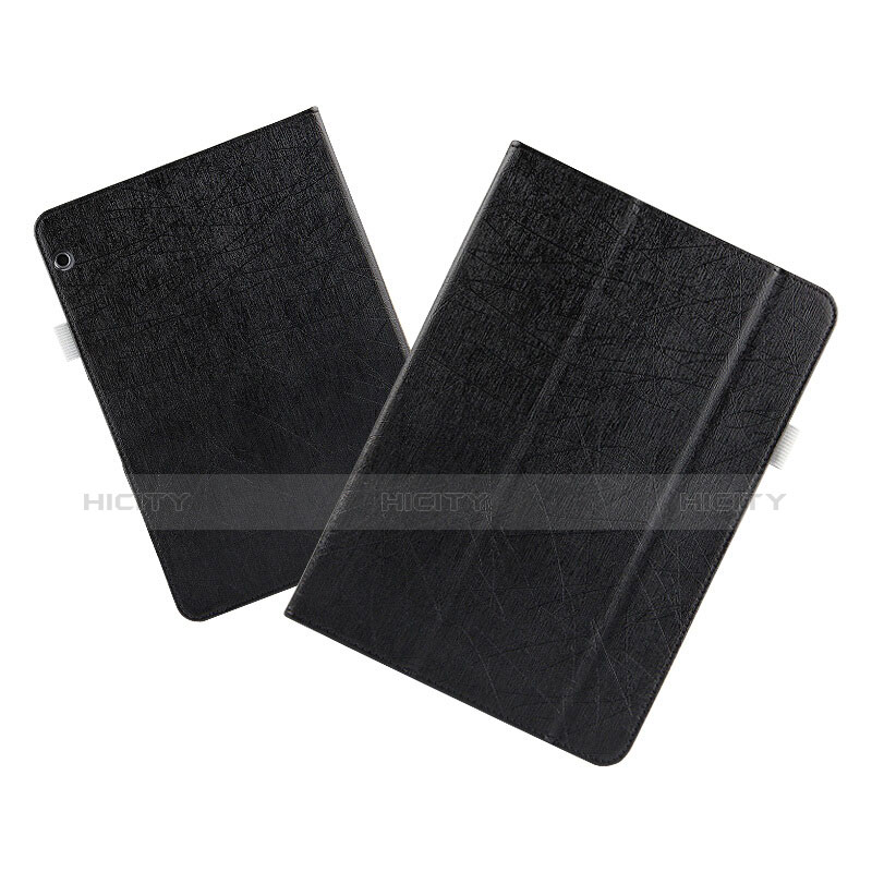 Handytasche Stand Schutzhülle Leder L07 für Huawei MediaPad T3 10 AGS-L09 AGS-W09 Schwarz