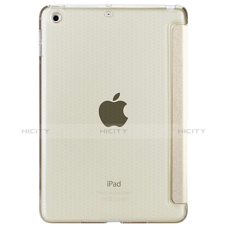 Handytasche Stand Schutzhülle Leder L08 für Apple New iPad 9.7 (2017) Gold