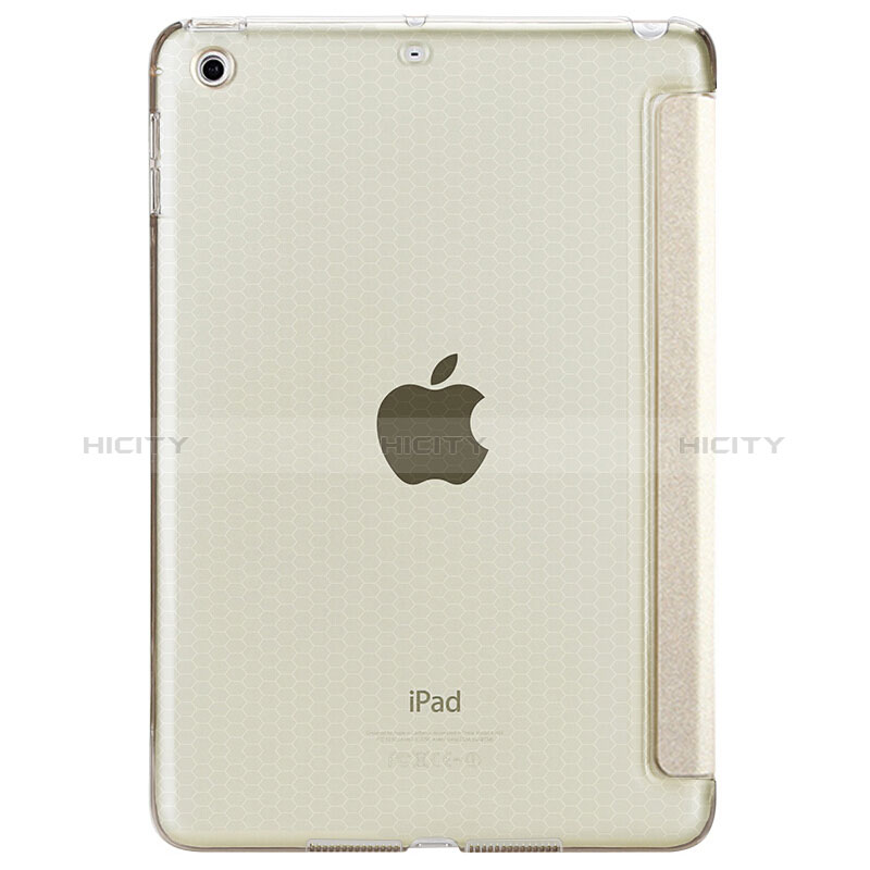 Handytasche Stand Schutzhülle Leder L08 für Apple New iPad 9.7 (2018) Gold