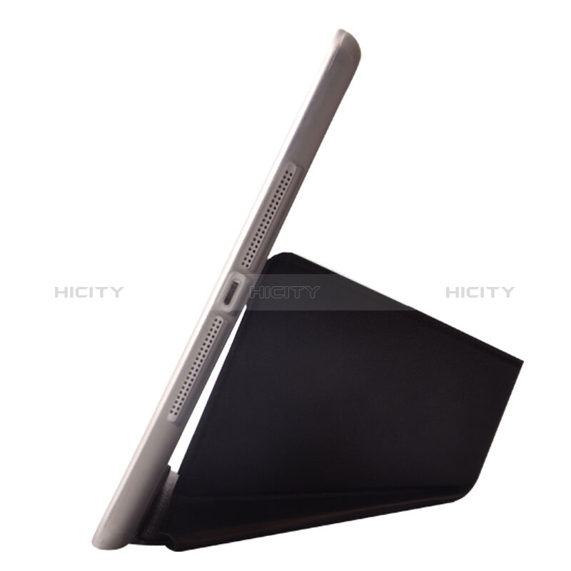 Handytasche Stand Schutzhülle Leder L08 für Apple New iPad 9.7 (2018) Schwarz