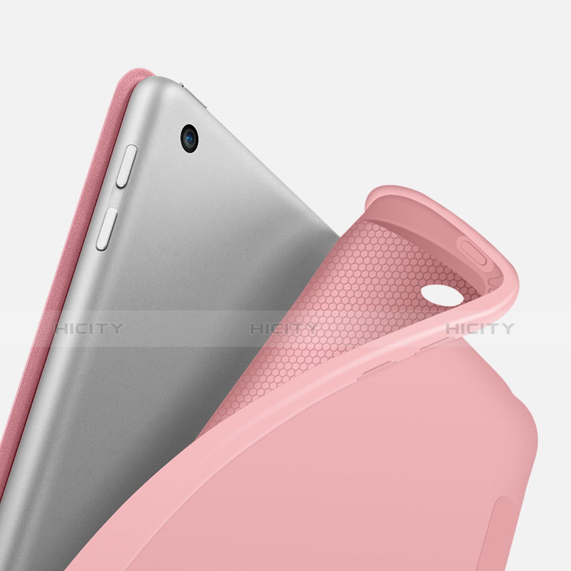 Handytasche Stand Schutzhülle Leder L11 für Apple New iPad 9.7 (2017) Rosegold