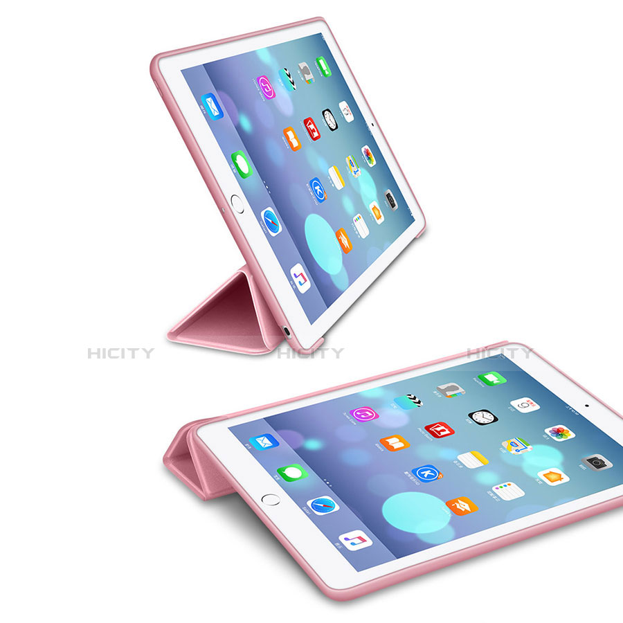 Handytasche Stand Schutzhülle Leder L11 für Apple New iPad 9.7 (2017) Rosegold